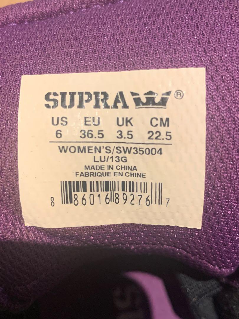 Purple supra best sale shoes