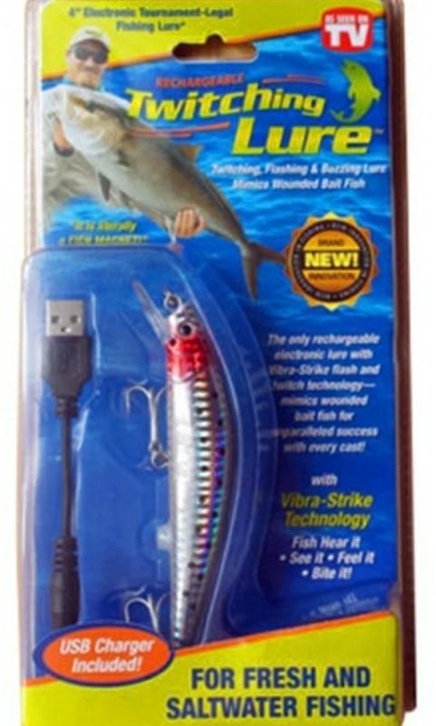 Twitching n vibrating Led lights fishing lure, Sports Equipment