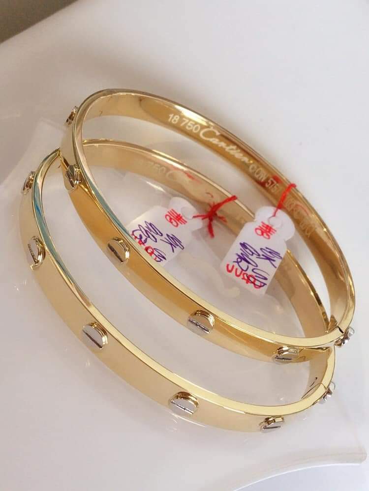 Cartier two tone bangle outlet