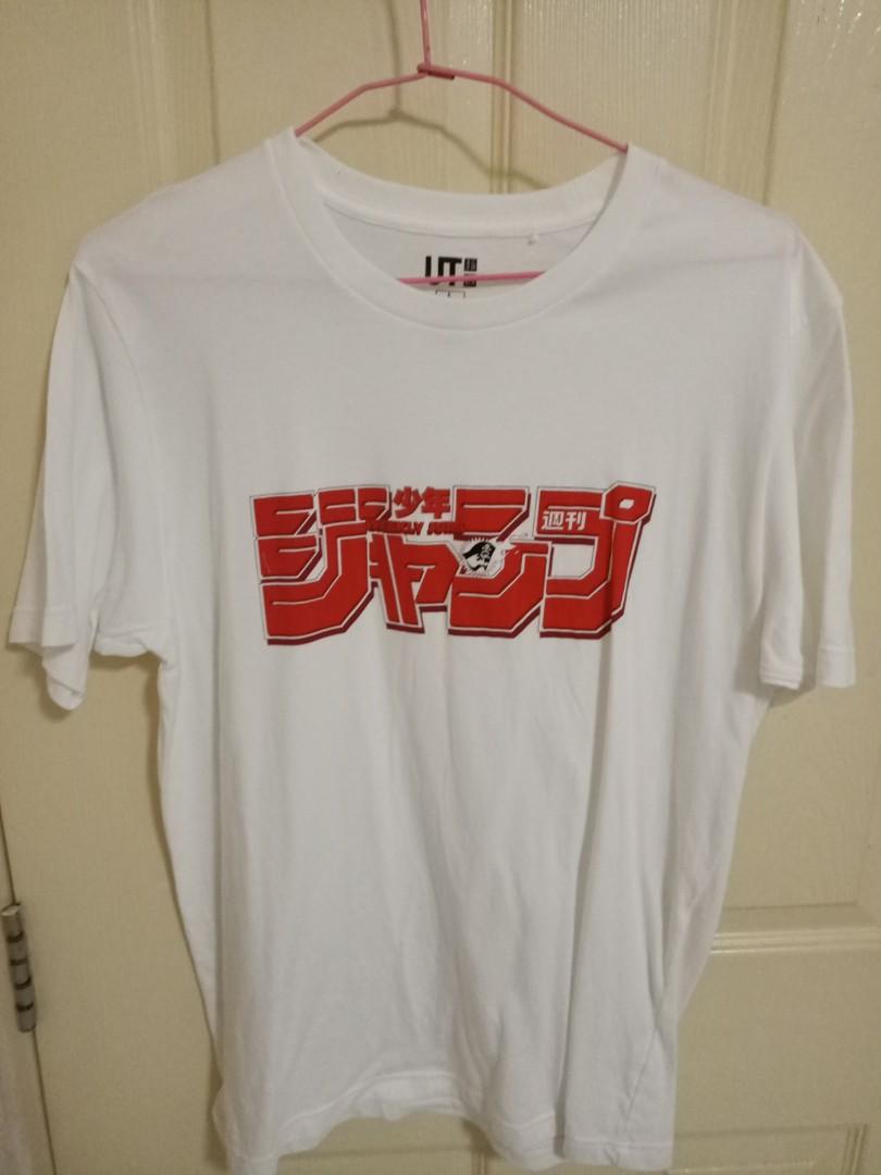 Uniqlo Weekly Shonen Jump White T Shirt Men S Fashion Clothes Tops On Carousell