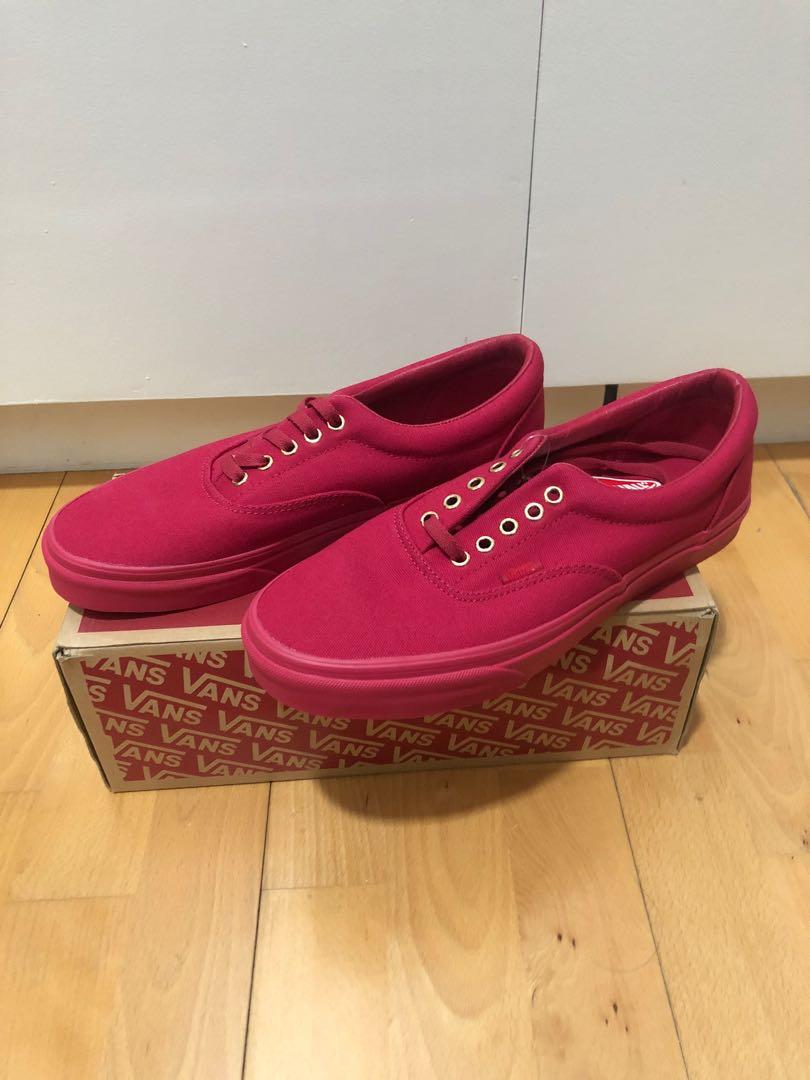 Vans sale red monochrome