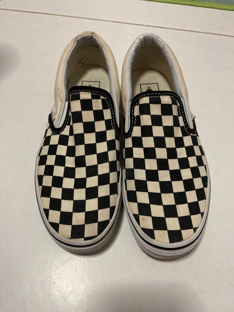 Checkered slip discount on vans sale