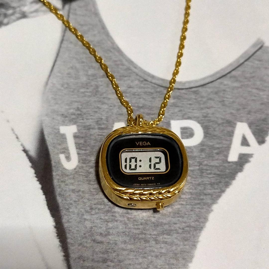 Digital watch 2025 necklace