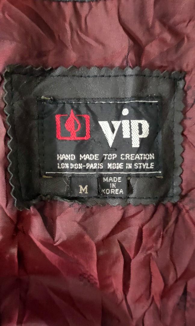 VIP HANDMADE FULL LEATHER JACKET, Men's Fashion, Tops & Sets, Tshirts ...