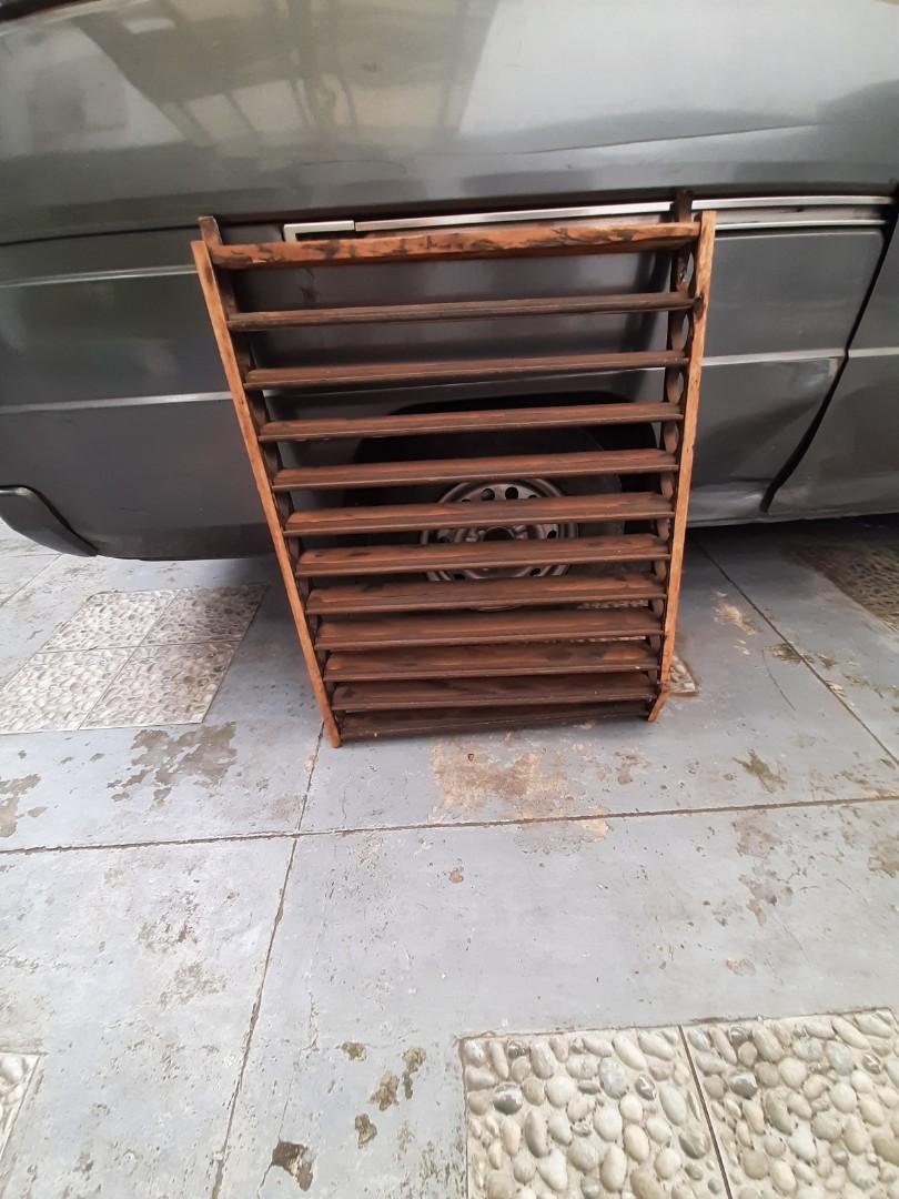 Wooden jalousie windows, Furniture & Home Living, Office Furniture