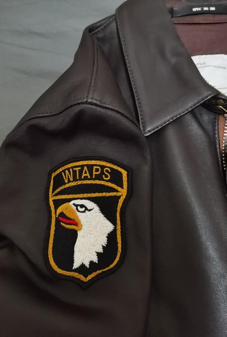 Wtaps A2 leather jacket (可換Size 2), 男裝, 外套及戶外衣服- Carousell