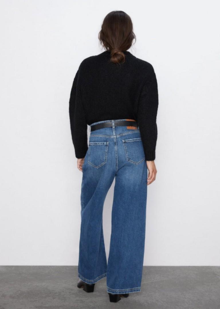 Zara Z1975 wide leg with darts jeans 