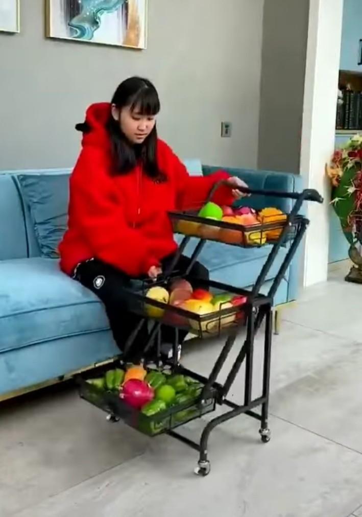 3 Layers Foldable Trolley Cart Rack Organizer Version 2.0 (Category: Storage Boxes & Baskets) located in Manila. Submitted by acinad_ (Listing ID 1062186767, Image 3). Description: 3 Layers Trolley Cart Rack Organizer Version 2.0 Available colors: - Black - White - Pink - Blue For shipping: - Grab Delivery - LalaMove - Angkas Message for inquiries!.