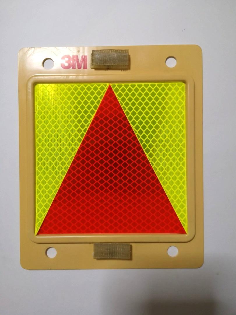 3m Triangle Car Plate, Car Accessories, Car Plates on Carousell