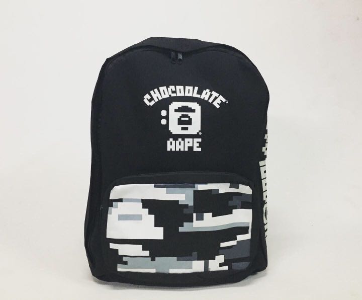 aape x chocolate backpack