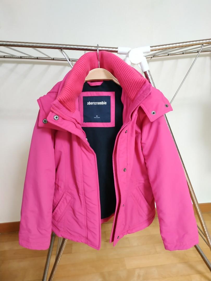 Abercrombie pink jacket shop