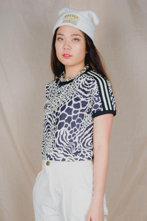 adidas zebra crop top