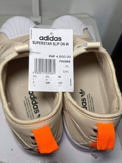 adidas slip on orange