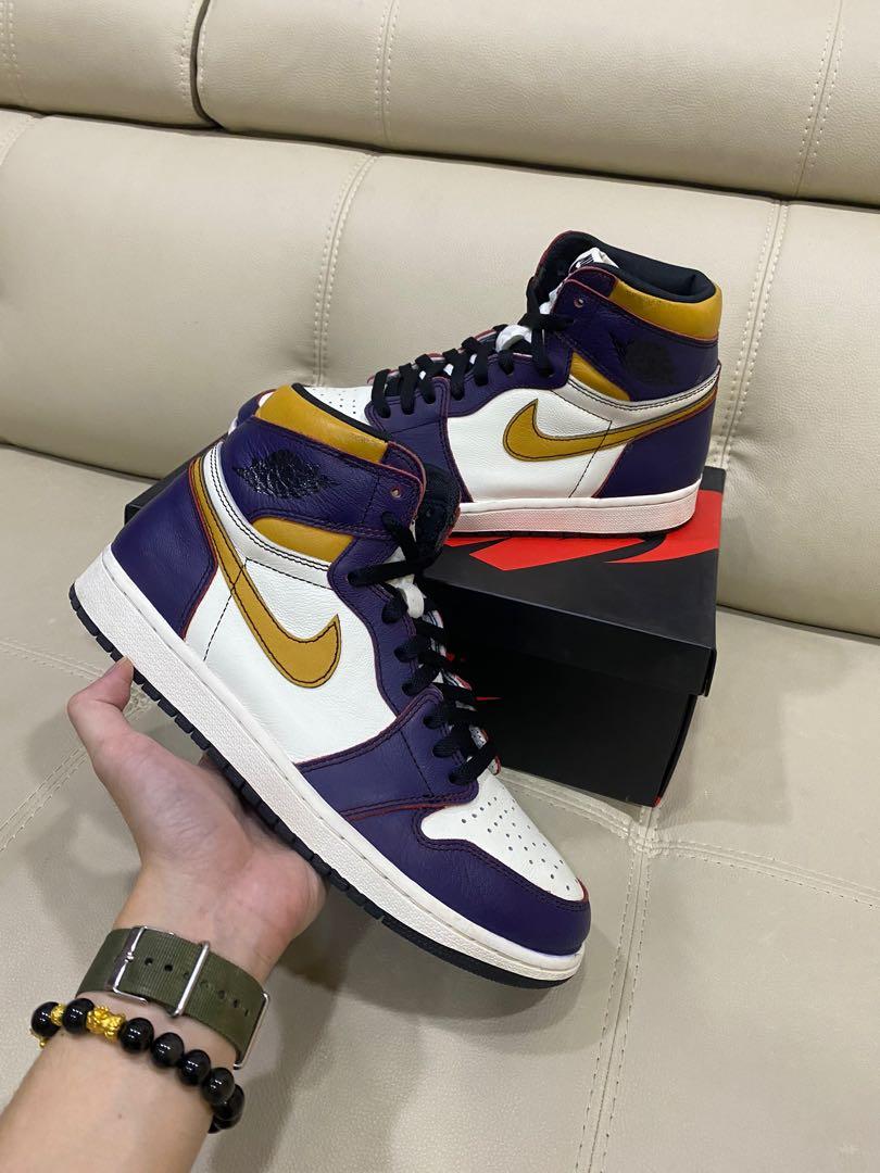 Nike aj1 sb lakers hotsell