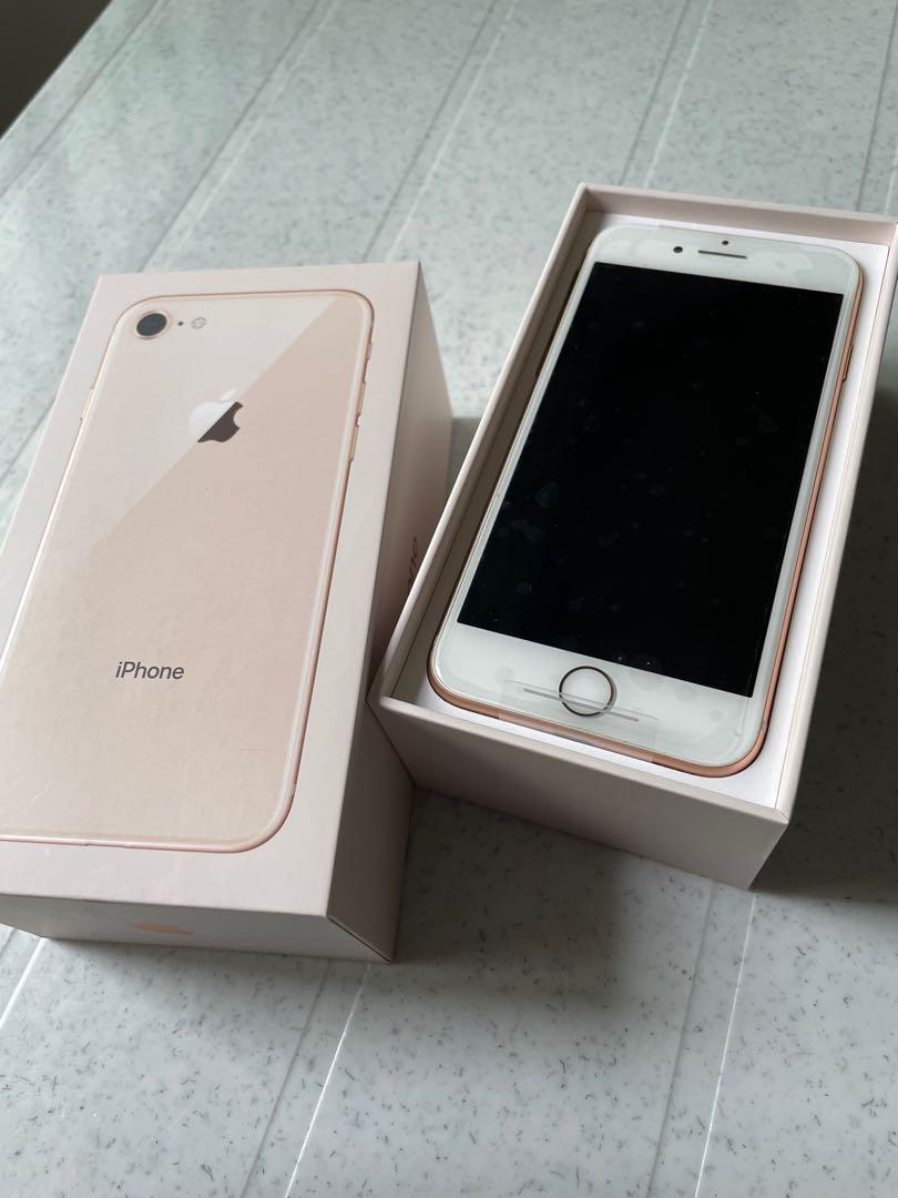 Almost New rare ios11 Iphone 8 Rose Gold 64GB with box and accessories Mobile Phones Gadgets Mobile Phones iPhone iPhone Others on Carousell
