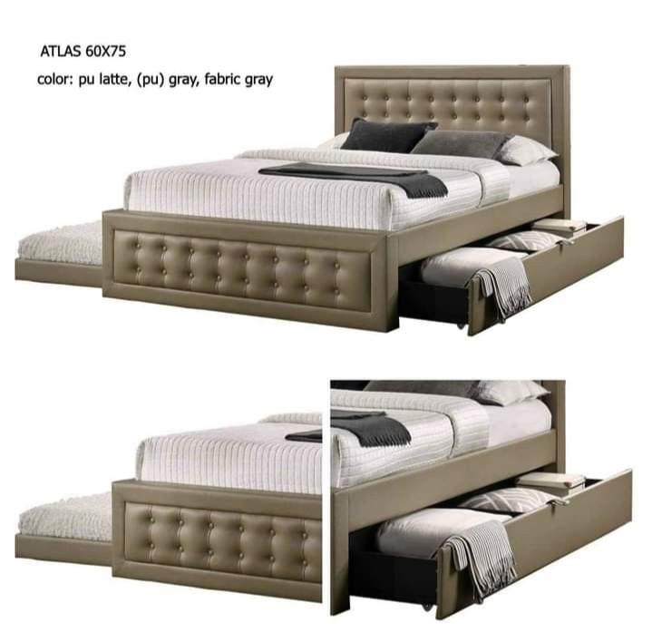 Atlas Queen Bed With Pull Out And, Queen Size Bed With Pull Out Bed