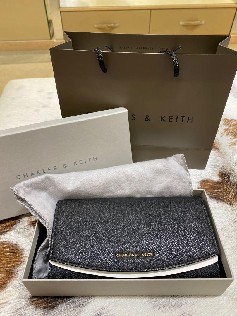 Authentic Charles Keith black long Wallet