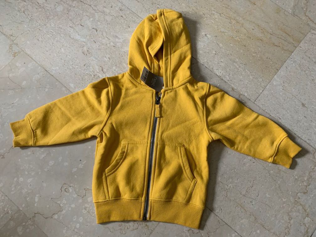 BNWT Branded Next Kid yellow jacket with hood Babies Kids