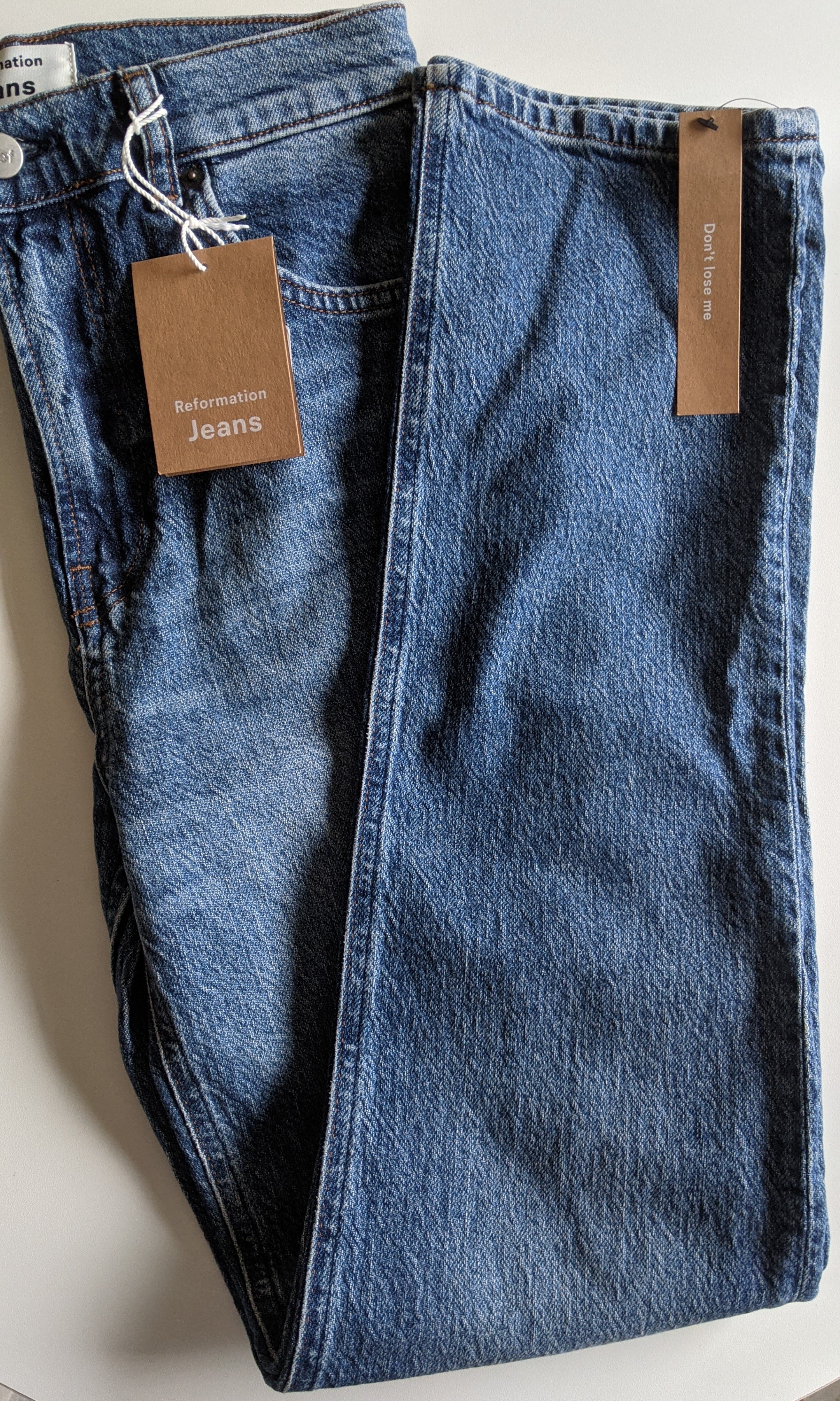 BNWT Reformation Liza High Straight 