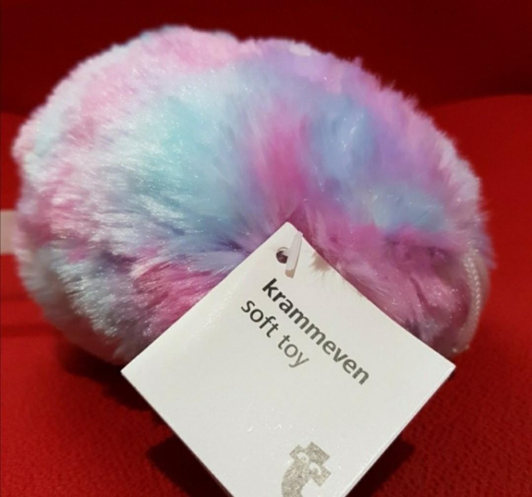 FREE! BNWT Squishy Round Rainbow Cotton Candy Blob Ball Soft Toy from  Flying Tiger Copenhagen, Free Items on Carousell