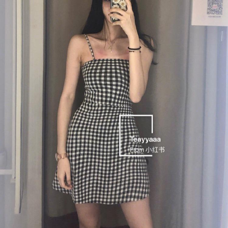 H&m spaghetti deals strap dress
