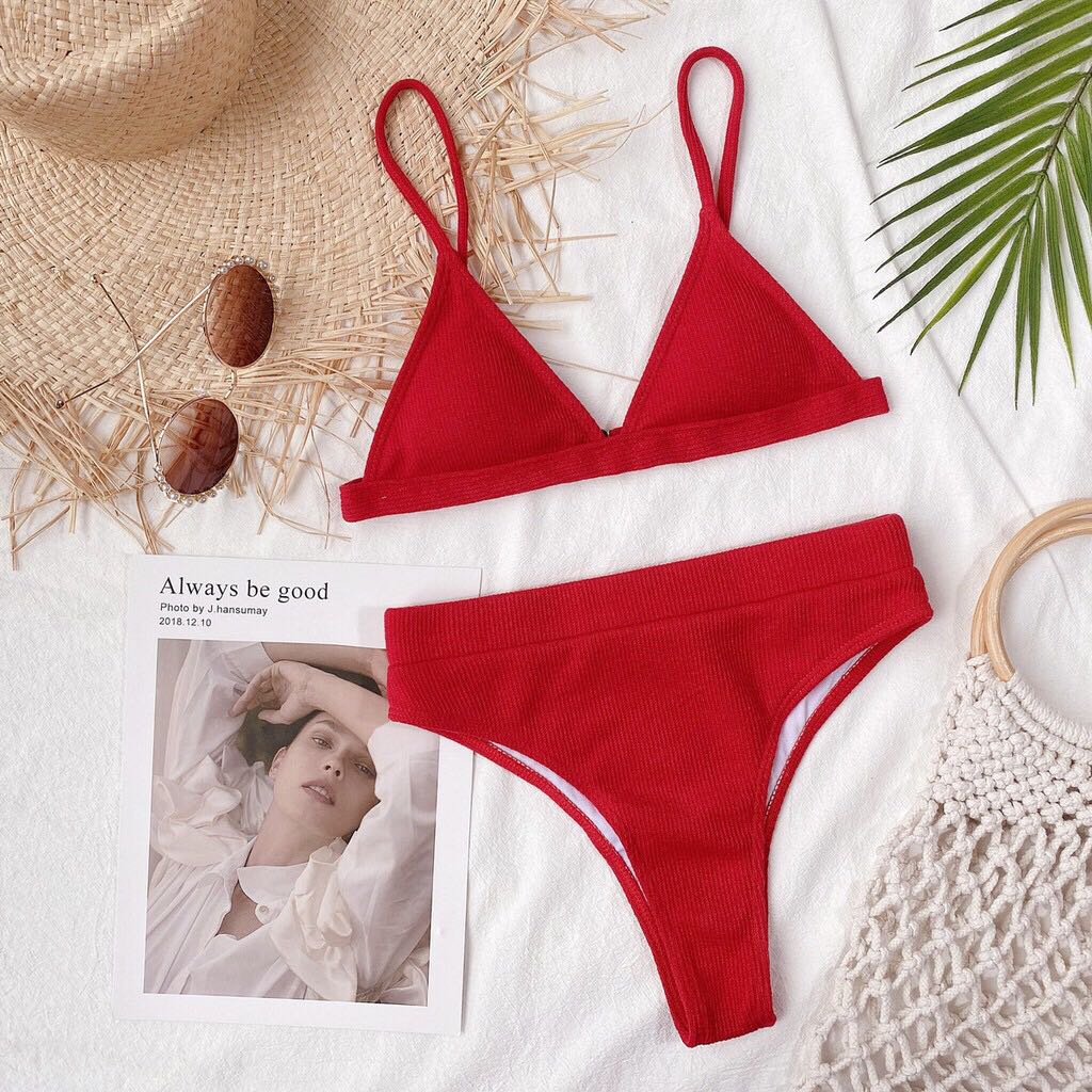 Brand New Two Piece Red Swimsuit