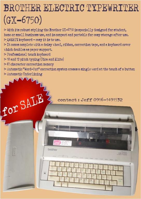 Brother GX6750 Typewriter for sale online 