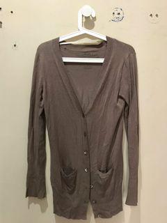 Brown Long Cardigan (no brand)