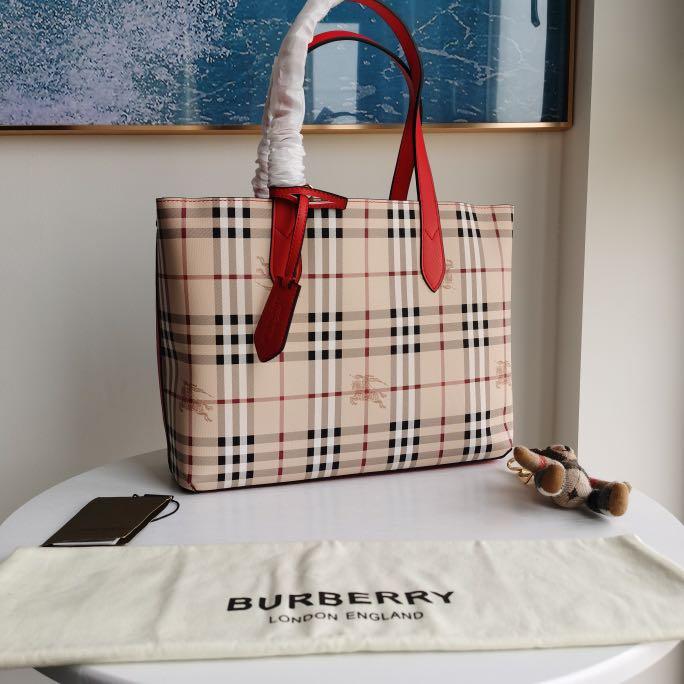 Factory Outlet Burberry Reversible Tote Bag , Announcements on Carousell