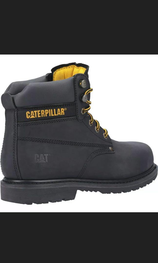 CAT Caterpillar Powerplant Safety Boots SB Industrial Steel Toe Mens