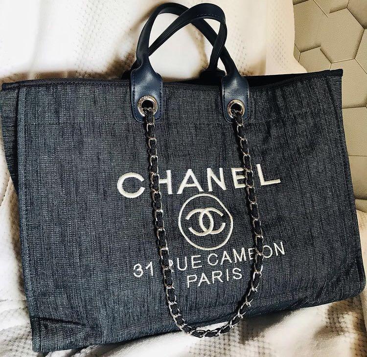 Chanel Denim VIP Tote, Women's Fashion, Bags & Wallets, Tote Bags on  Carousell