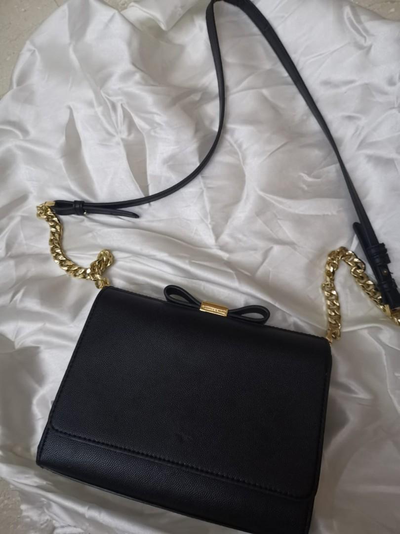 Charles and keith bow detail clutch online