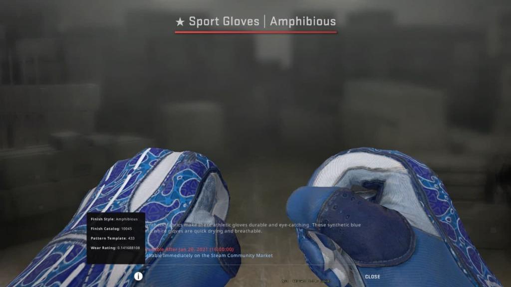 CSGO MW Sport Gloves Amphibious, Video Gaming, Gaming Accessories