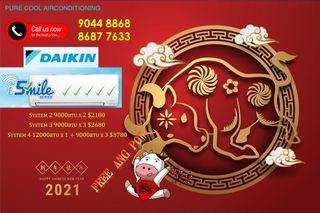 Daikin aircon system 1/2/3/4
