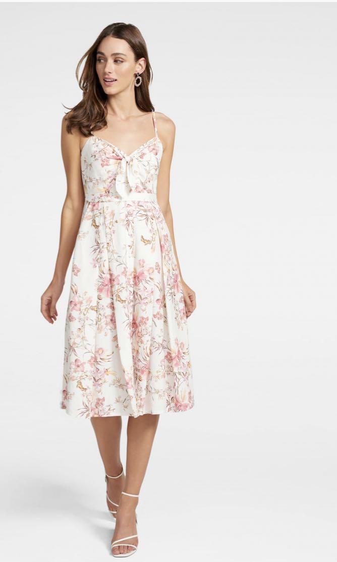 Mia tie front button through dress 2025