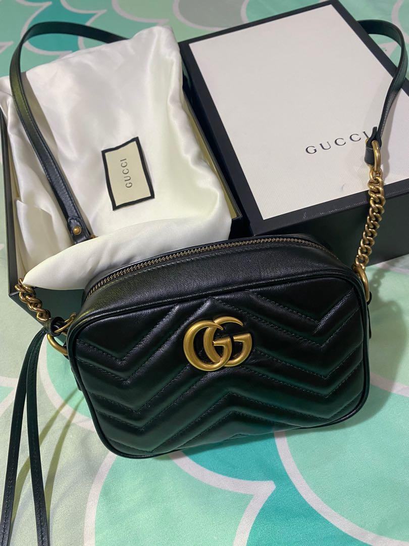 Gucci Marmont Mini Camera Bag, Luxury, Bags & Wallets on Carousell