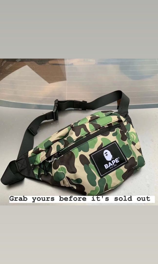 bape fanny pack camo
