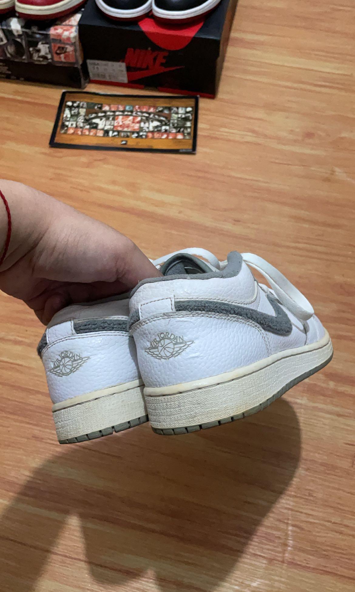 jordan 1 low shadow grey (Category: Sneakers) located in Manila. Submitted by allinthiswall (Listing ID 1062225309, Image 2). Description: ALD vibes air jordan 1 low shadow greys in size 7Y nice subtle details, all around shoe.