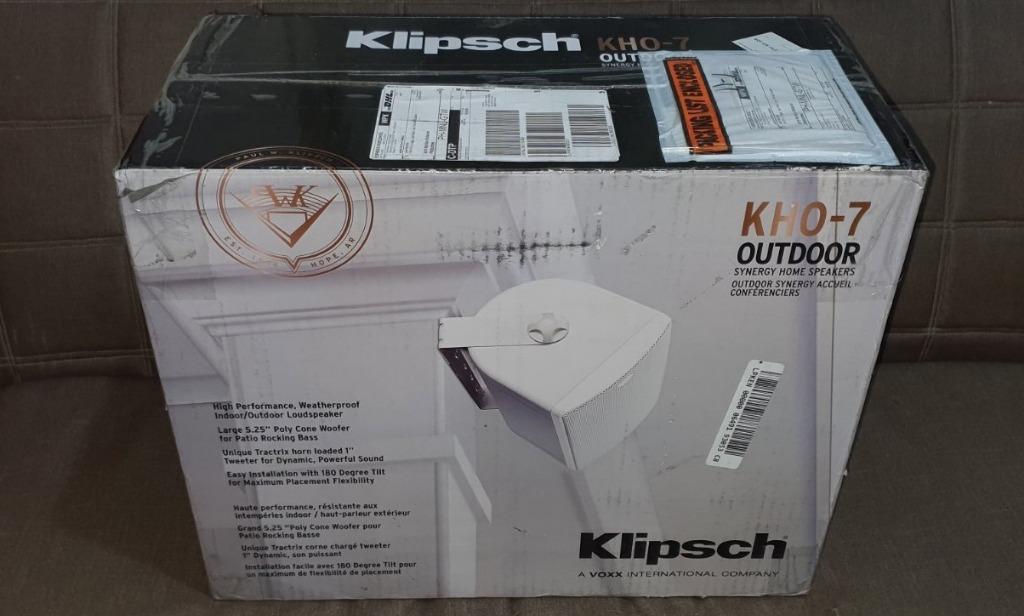 Klipsch Outdoor / Indoor speakers KHO7 Synergy Series 2Way Speaker Pair (not JBL, B&W, jamo