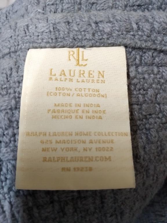 Lauren ralph lauren estate classic cotton blanket 2025