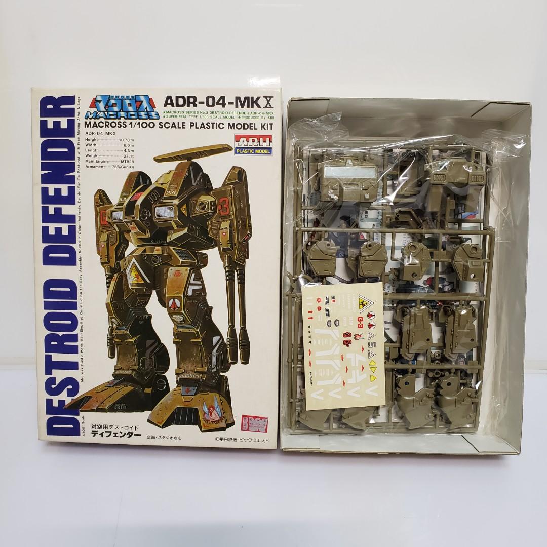 超時空要塞 Macross Destroid Defender ADR-04-MK X 1/100 初版組合模型 有井 製作所 絕版 80s ...