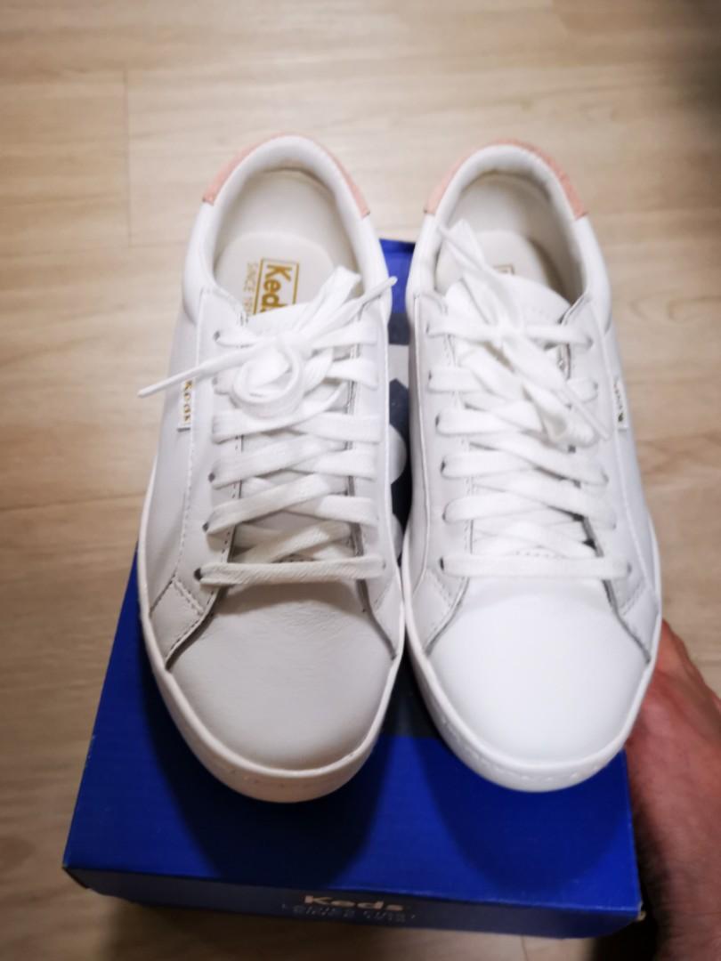Keds ace leather white blush cheap