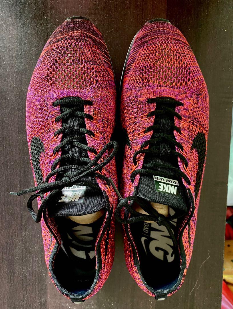 Nike flyknit racer acai berry on feet on sale