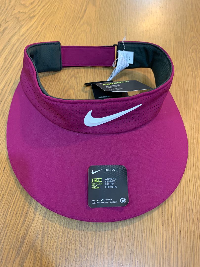 purple nike visor