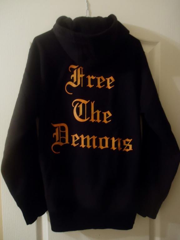 OVO Black Free The Demons Hoodie Size M Mint Men s Fashion Clothes on Carousell