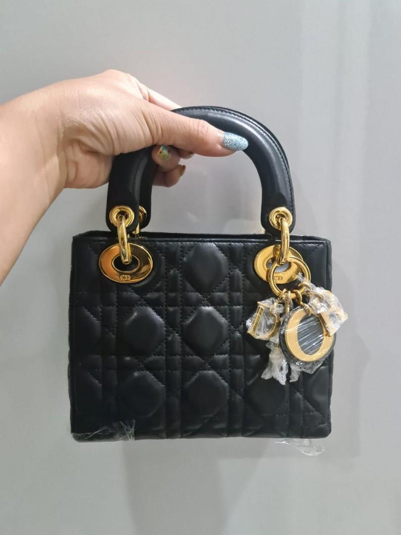 Preloved lady dior mini black ghw