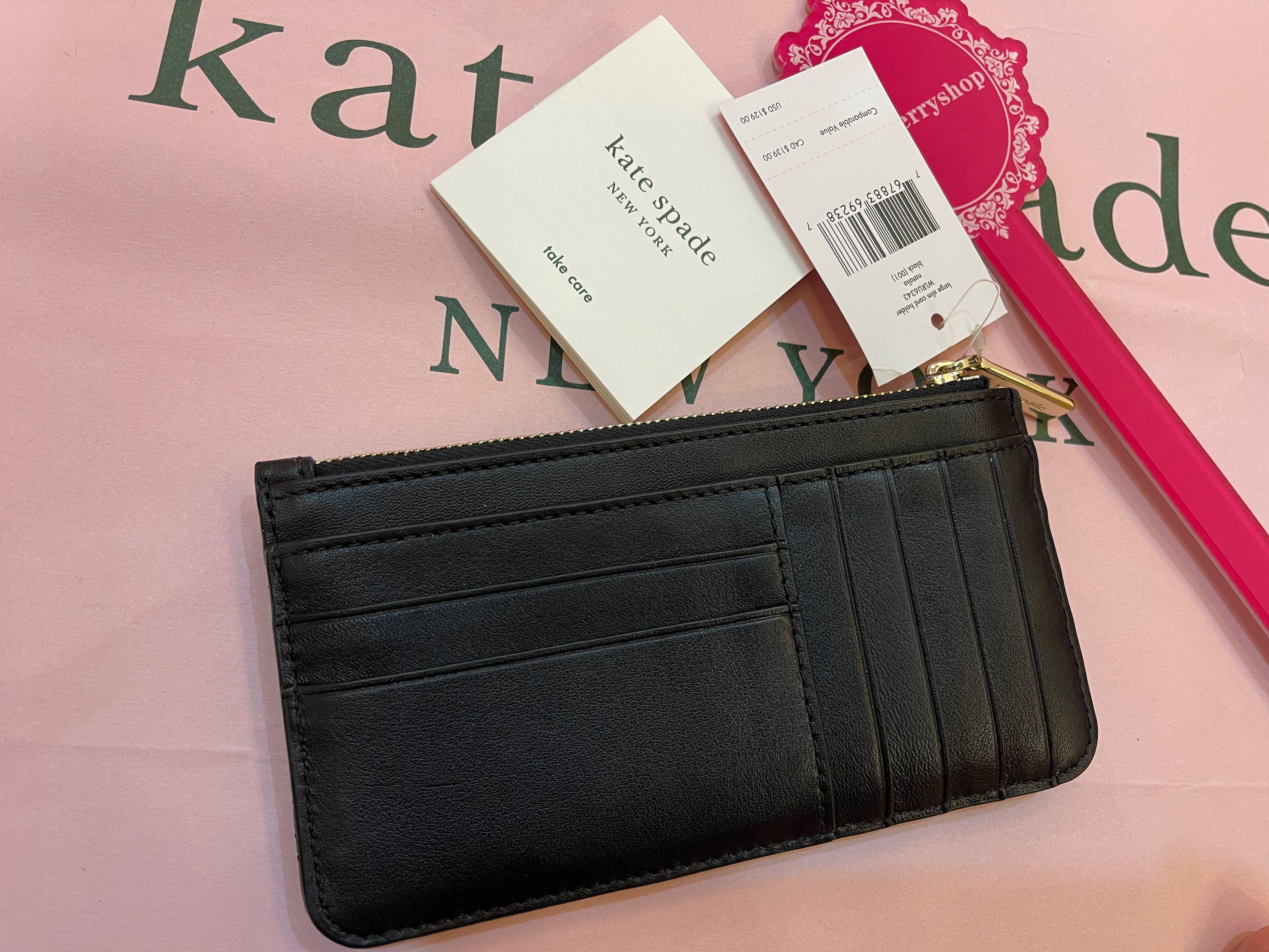 Kate spade card holder online with zipper