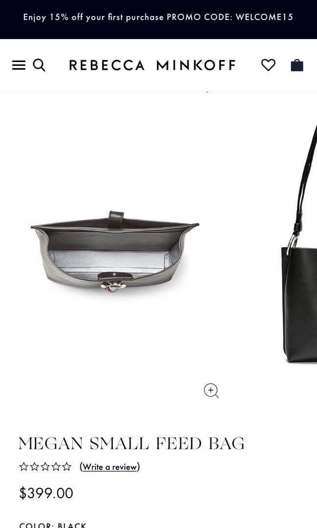 Rebecca minkoff small megan leather feed bag clearance