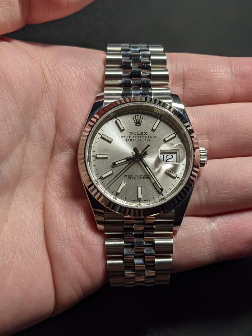 126234 silver dial