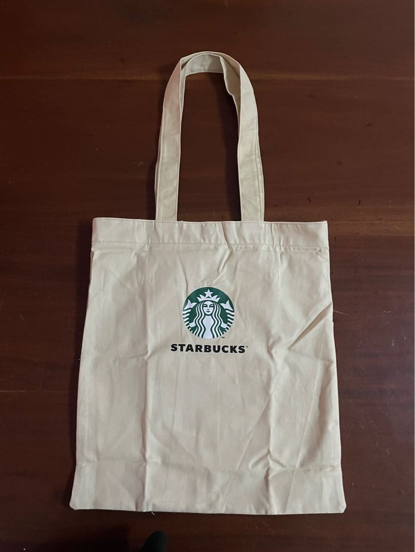Starbucks Canvas Tote Bag, Women's Fashion, Bags & Wallets, Tote Bags